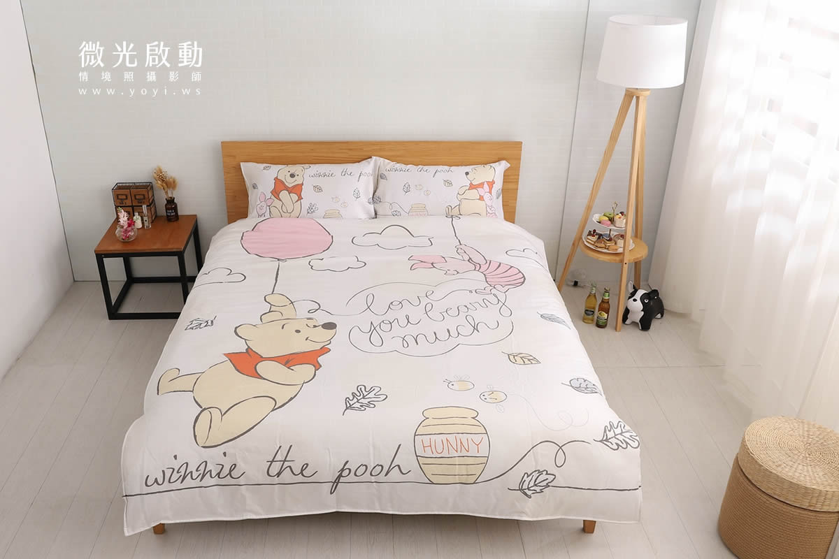 大耳狗寢具攝影｜大耳狗水藍色童趣雙人床包情境攝影｜床的嫁紗 29