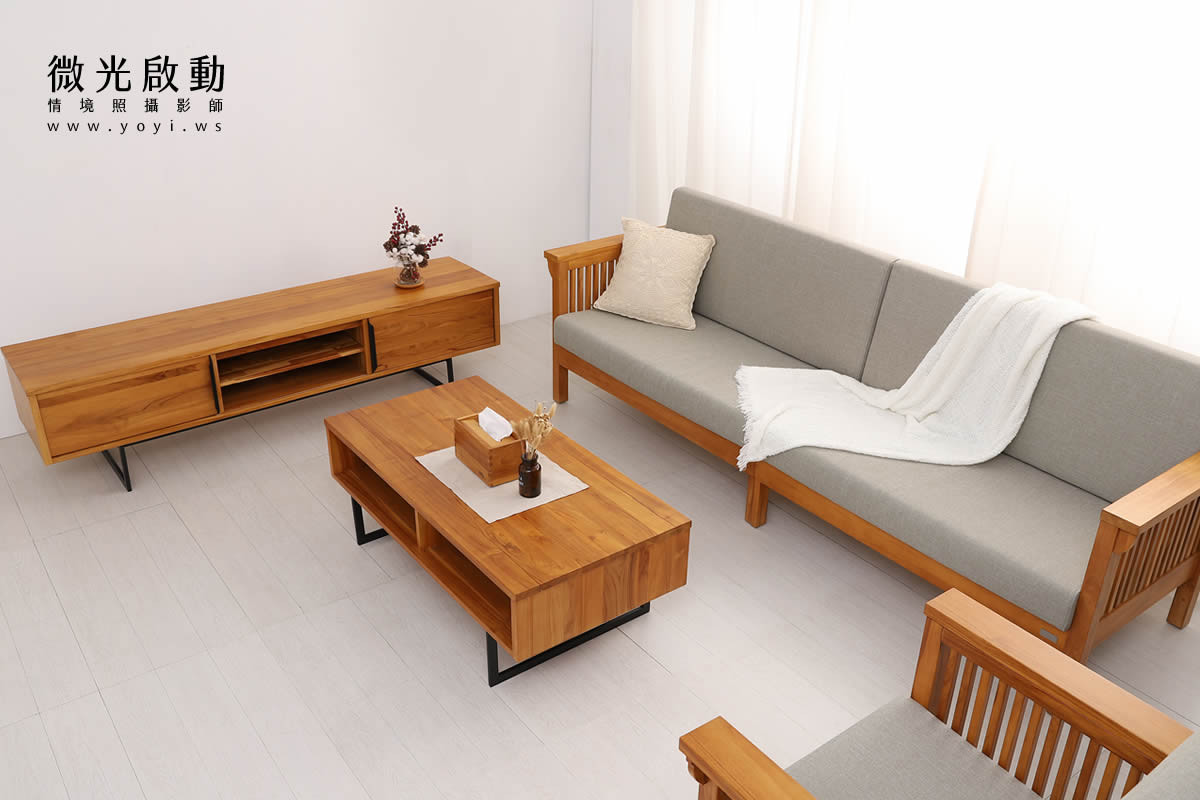 家具商品攝影｜溫潤柚木雙人床架臥室情境攝影｜歐克斯柚木 23