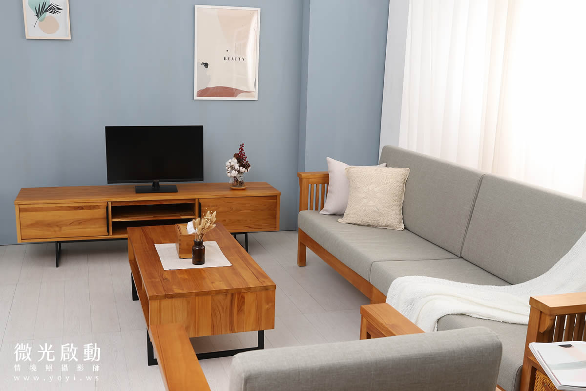 家具商品攝影｜溫潤柚木雙人床架臥室情境攝影｜歐克斯柚木 41