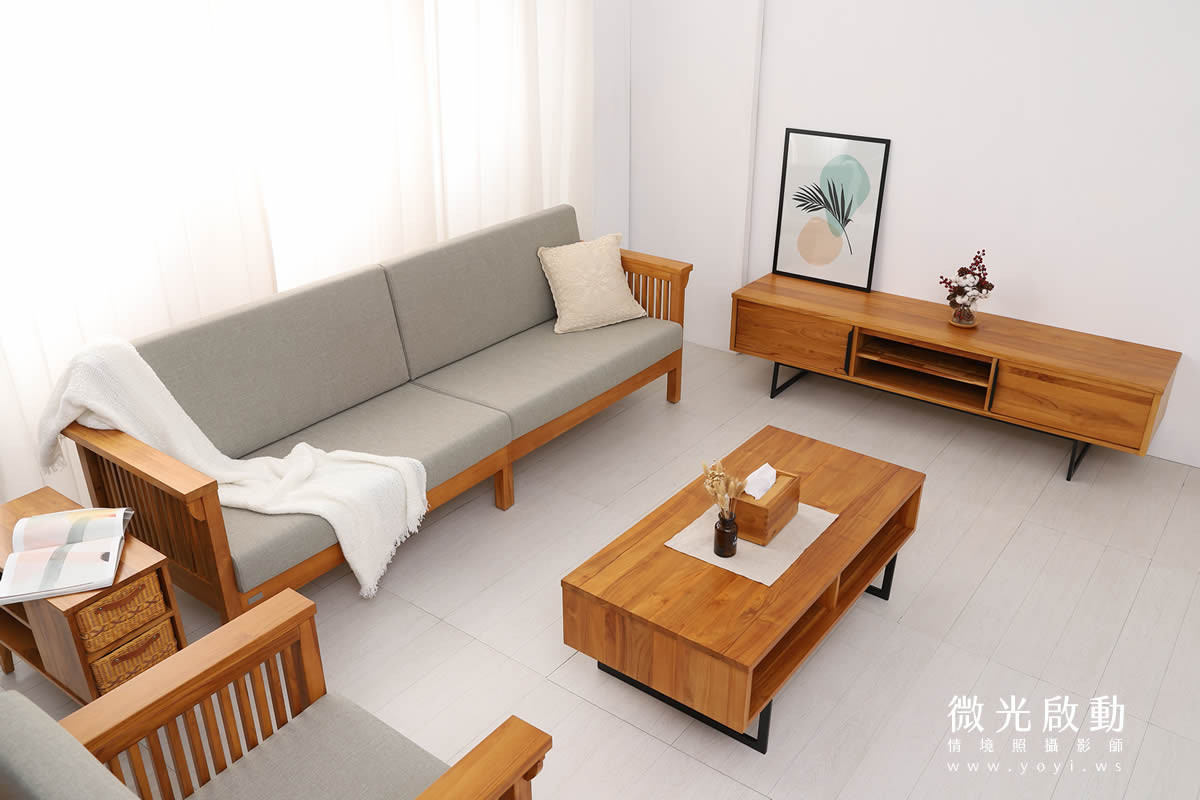 家具商品攝影｜溫潤柚木雙人床架臥室情境攝影｜歐克斯柚木 43