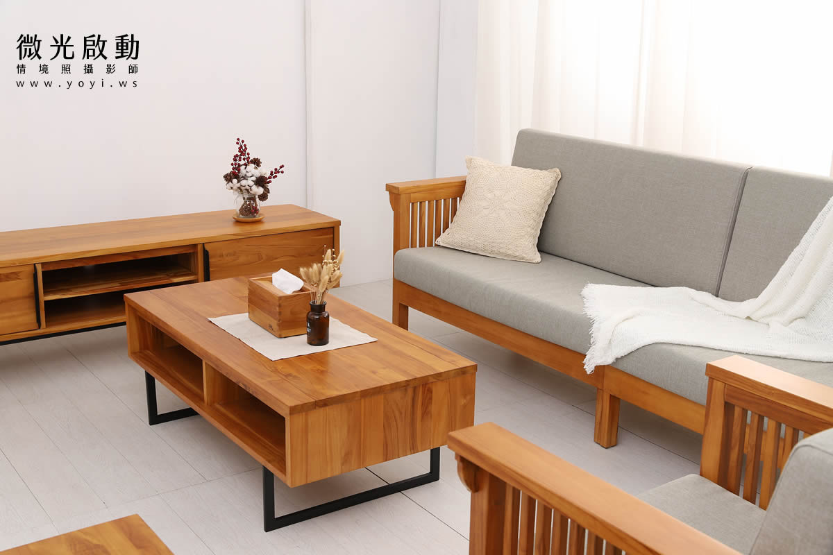 家具商品攝影｜溫潤柚木雙人床架臥室情境攝影｜歐克斯柚木 51