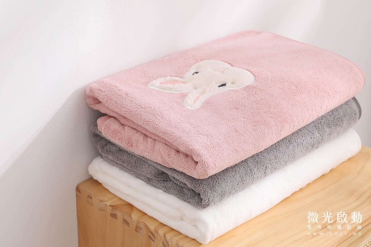 毛巾商品攝影｜質感純色毛巾疊放特寫視覺攝影｜星紅 33