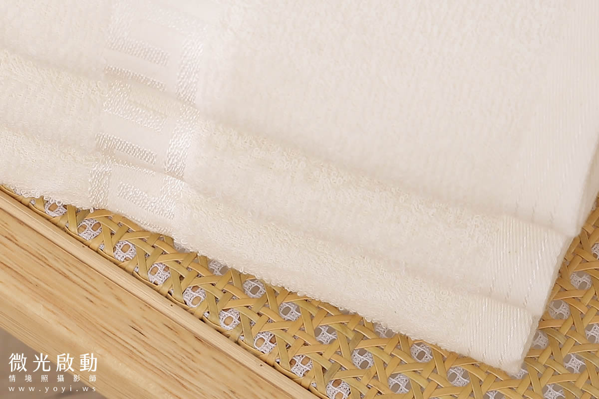 毛巾商品攝影｜質感純色毛巾疊放特寫視覺攝影｜星紅 63