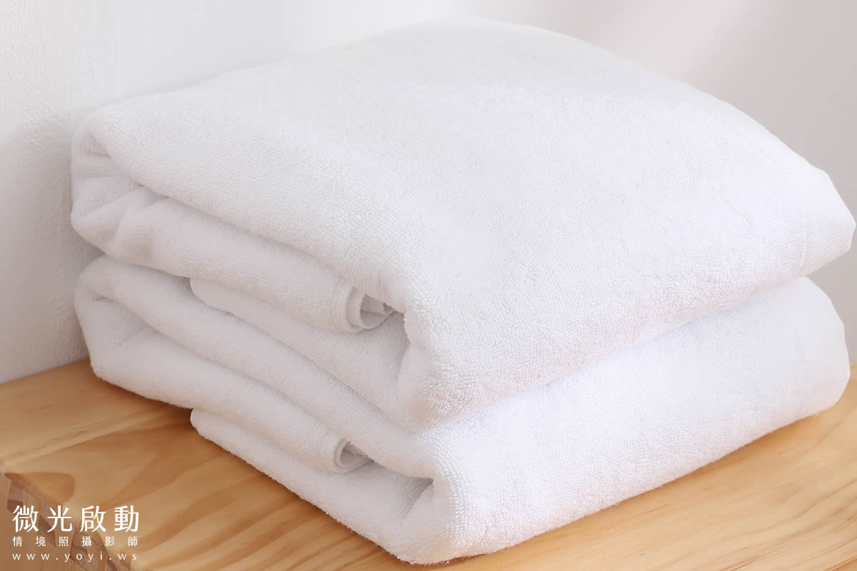 毛巾商品攝影｜質感純色毛巾疊放特寫視覺攝影｜星紅 65