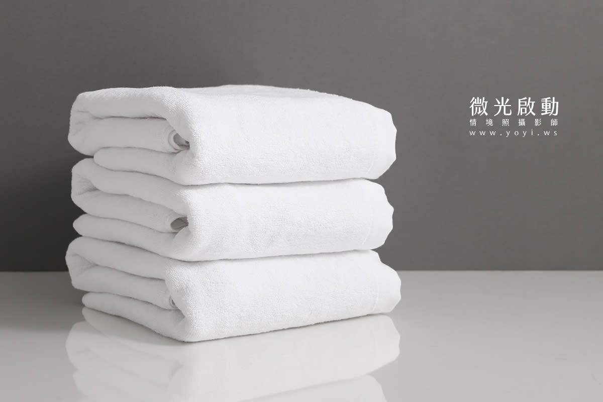 毛巾商品攝影｜質感純色毛巾疊放特寫視覺攝影｜星紅 85