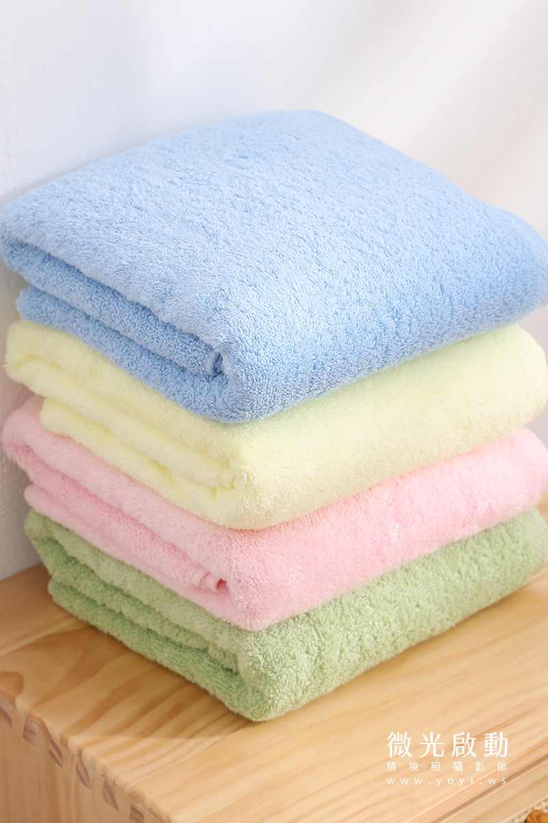 毛巾商品攝影｜質感純色毛巾疊放特寫視覺攝影｜星紅 119