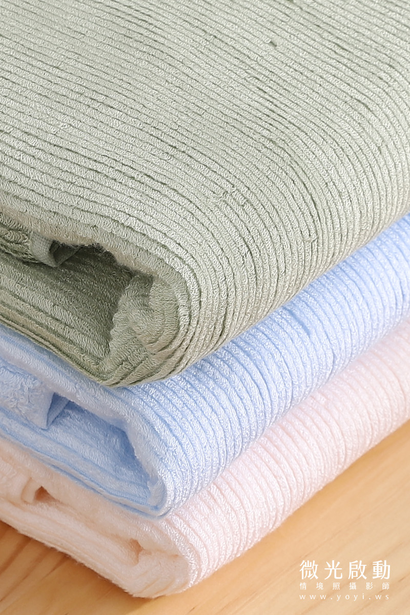 毛巾商品攝影｜質感純色毛巾疊放特寫視覺攝影｜星紅 139