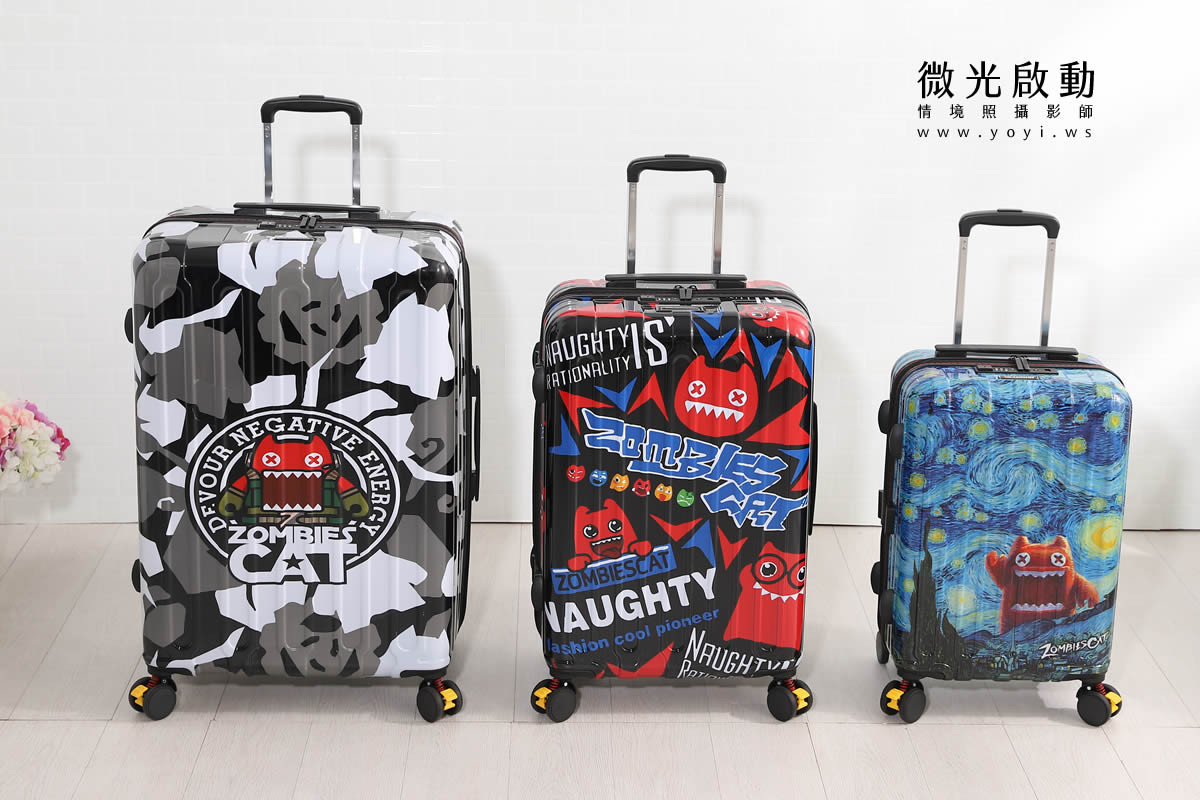 行李箱商品攝影｜個性圖騰行李箱明亮情境攝影｜冶亮實業 7