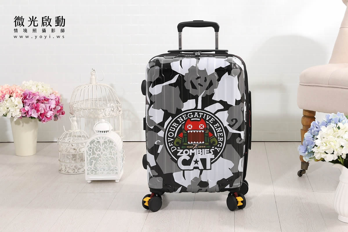行李箱商品攝影｜個性圖騰行李箱明亮情境攝影｜冶亮實業 33