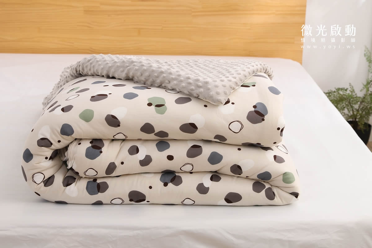 寢具商品攝影｜清新綠意圖騰雙人床包居家情境攝影｜愛利斯 5