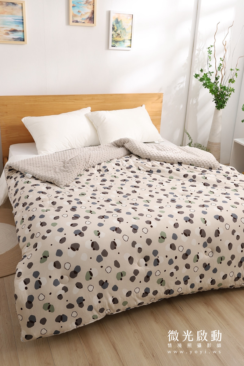 寢具商品攝影｜清新綠意圖騰雙人床包居家情境攝影｜愛利斯 27