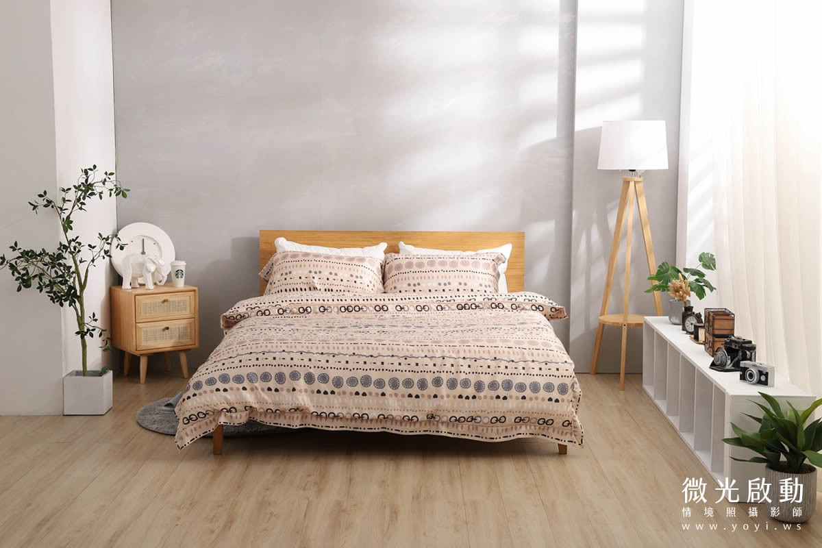 兒童寢具攝影｜粉柔溫馨兒童雙人床包情境攝影｜愛利斯 1