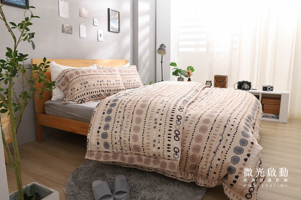 兒童寢具攝影｜粉柔溫馨兒童雙人床包情境攝影｜愛利斯 9