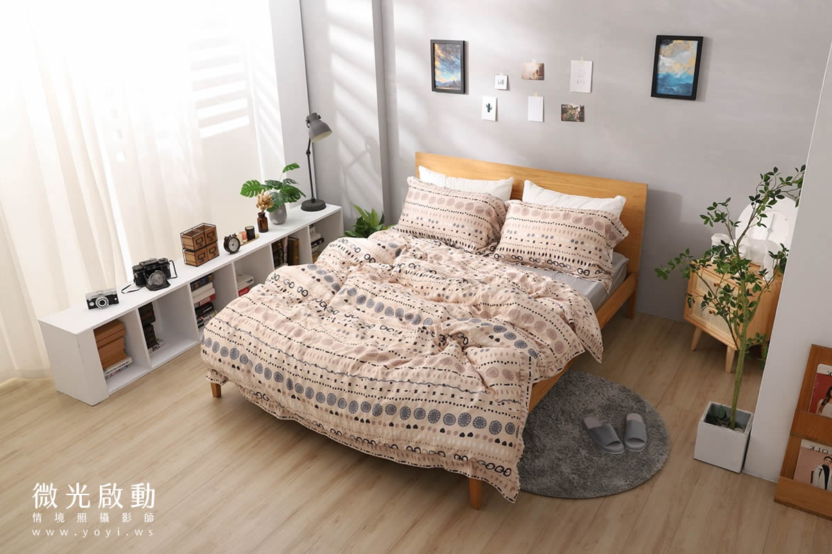 兒童寢具攝影｜粉柔溫馨兒童雙人床包情境攝影｜愛利斯 17