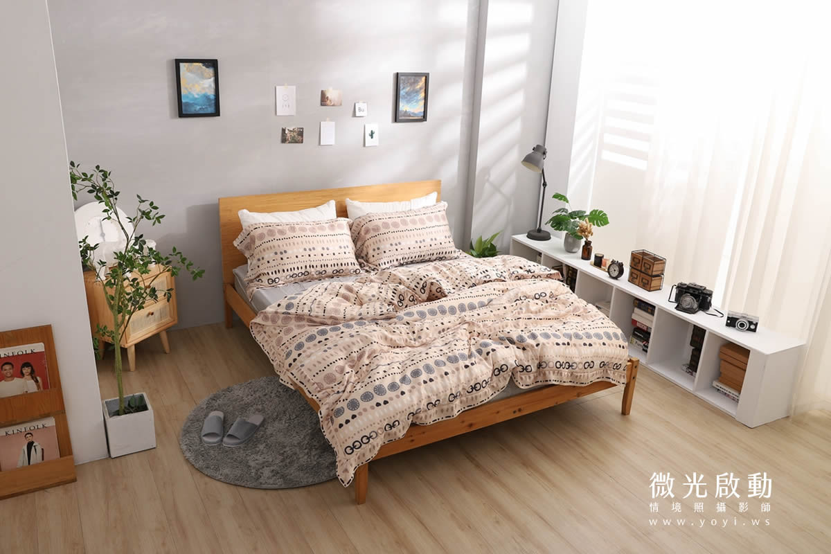 兒童寢具攝影｜粉柔溫馨兒童雙人床包情境攝影｜愛利斯 19