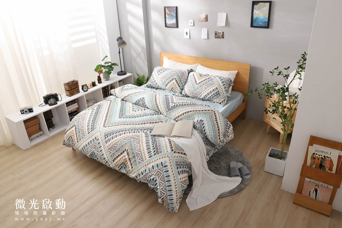 兒童寢具攝影｜粉柔溫馨兒童雙人床包情境攝影｜愛利斯 41