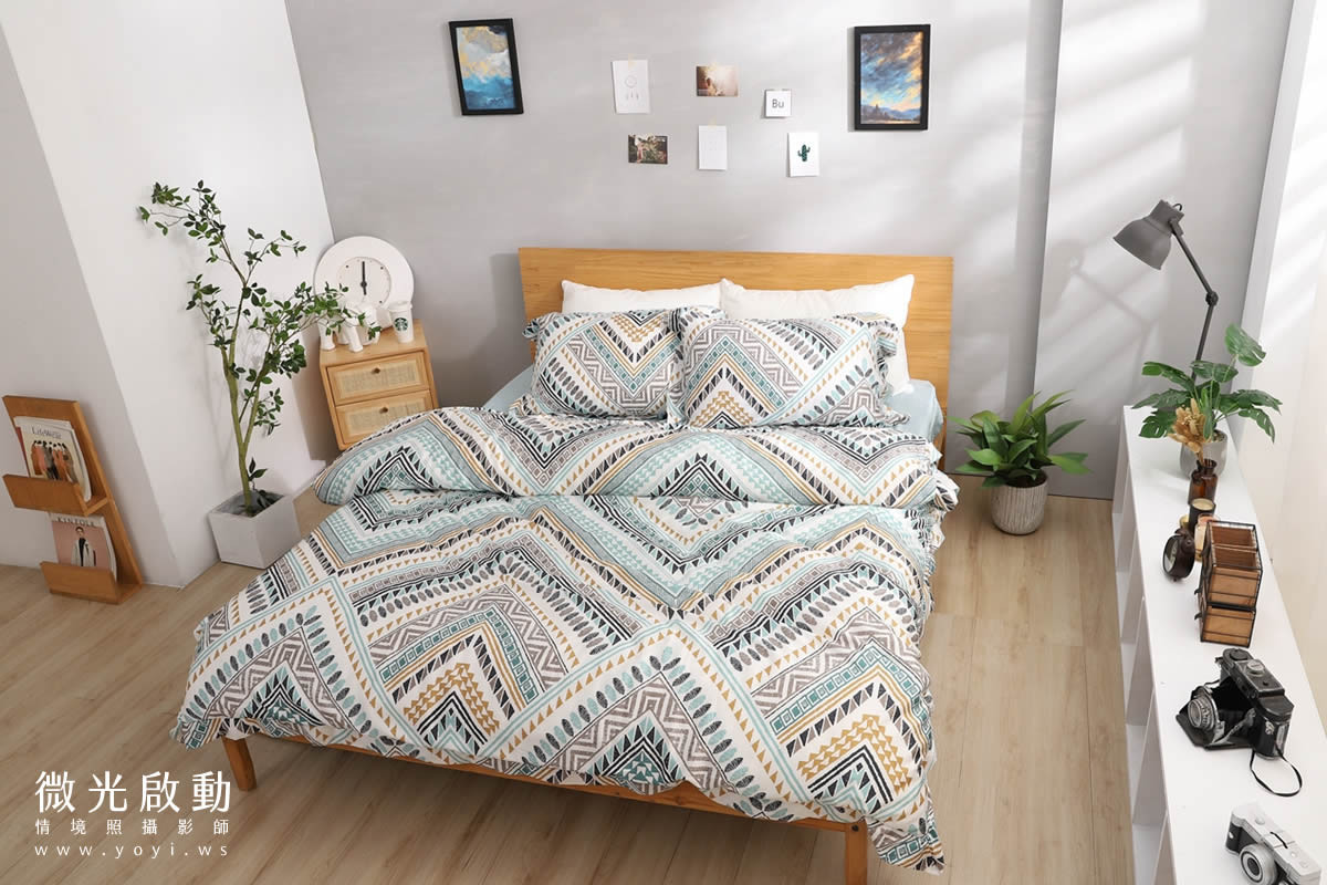 兒童寢具攝影｜粉柔溫馨兒童雙人床包情境攝影｜愛利斯 51