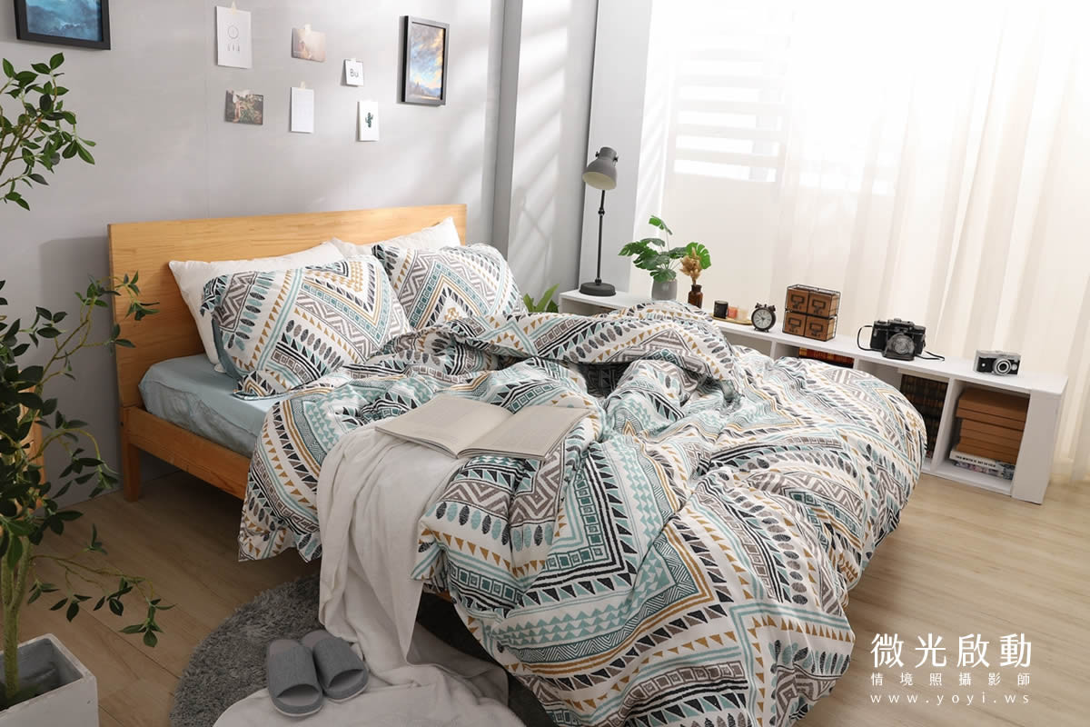 兒童寢具攝影｜粉柔溫馨兒童雙人床包情境攝影｜愛利斯 55