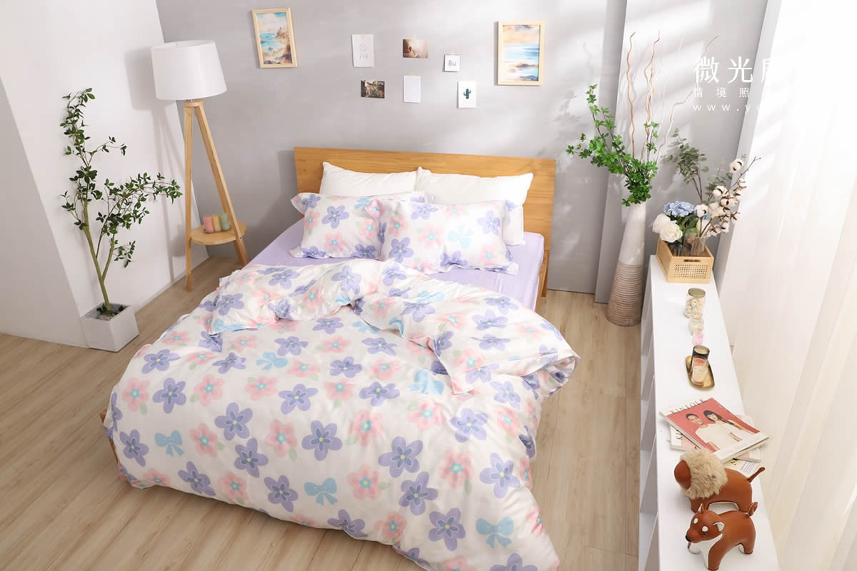 兒童寢具攝影｜粉柔溫馨兒童雙人床包情境攝影｜愛利斯 67