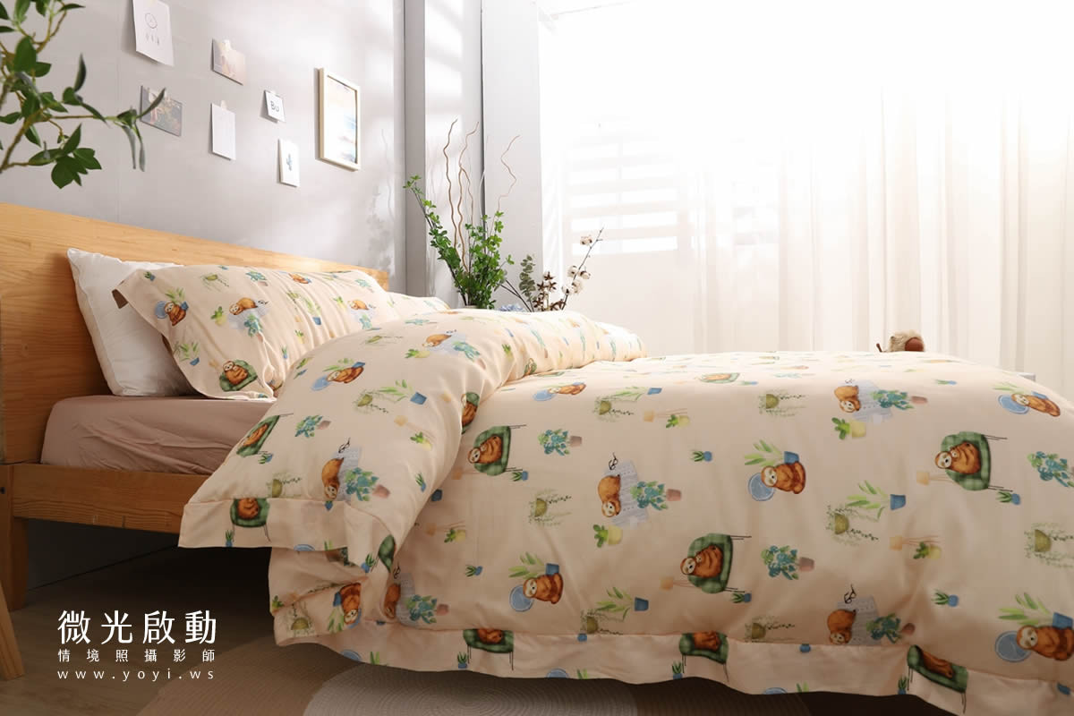 兒童寢具攝影｜粉柔溫馨兒童雙人床包情境攝影｜愛利斯 79