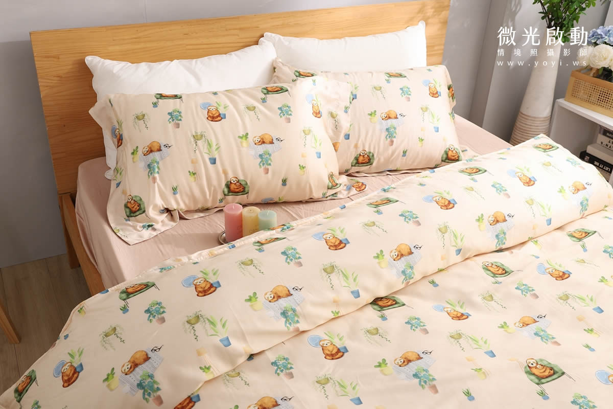 兒童寢具攝影｜粉柔溫馨兒童雙人床包情境攝影｜愛利斯 81