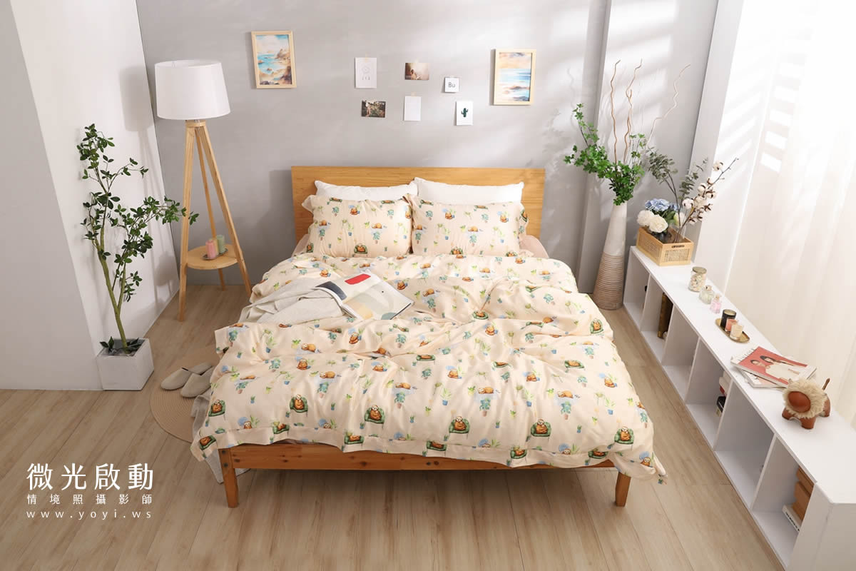 兒童寢具攝影｜粉柔溫馨兒童雙人床包情境攝影｜愛利斯 85