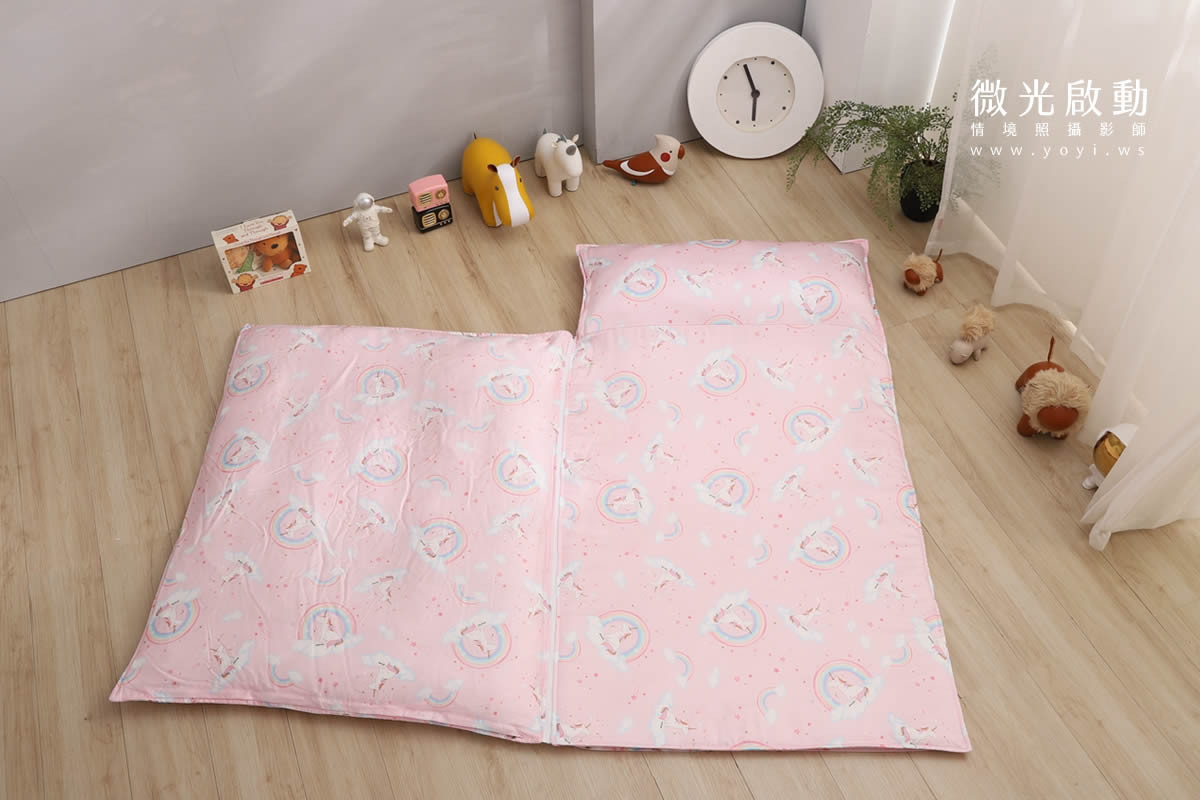 兒童寢具攝影｜粉柔溫馨兒童雙人床包情境攝影｜愛利斯 97