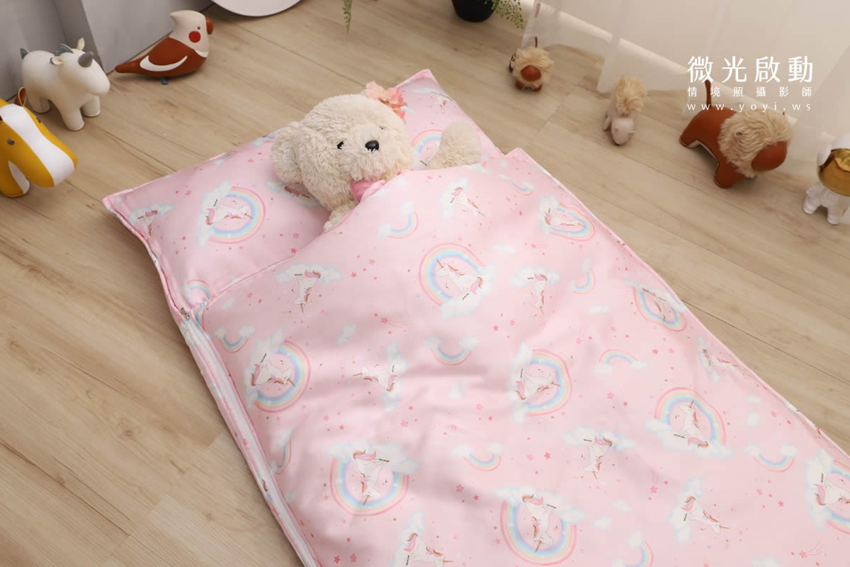 兒童寢具攝影｜粉柔溫馨兒童雙人床包情境攝影｜愛利斯 103