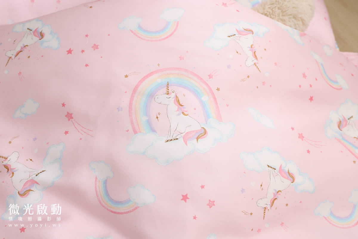 兒童寢具攝影｜粉柔溫馨兒童雙人床包情境攝影｜愛利斯 105