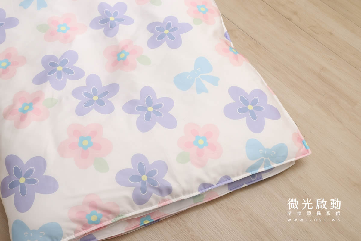 兒童寢具攝影｜粉柔溫馨兒童雙人床包情境攝影｜愛利斯 125