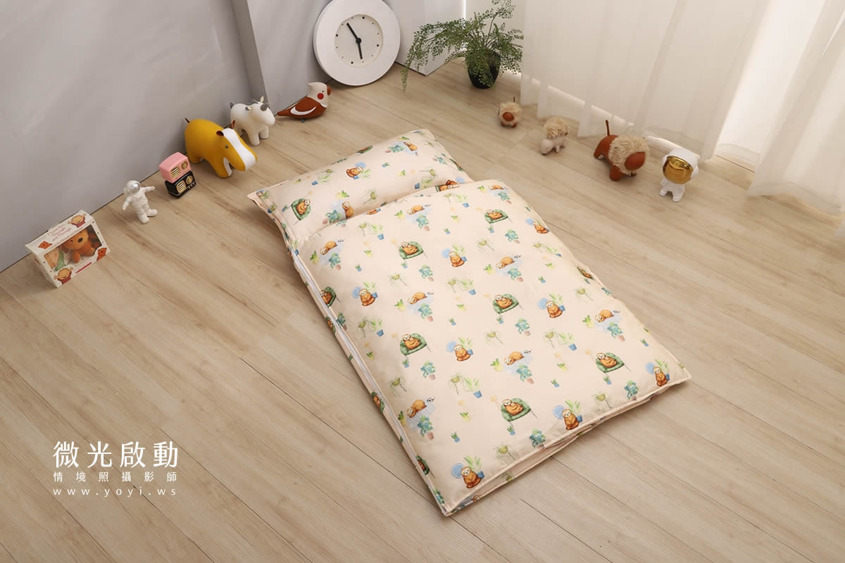 兒童寢具攝影｜粉柔溫馨兒童雙人床包情境攝影｜愛利斯 137