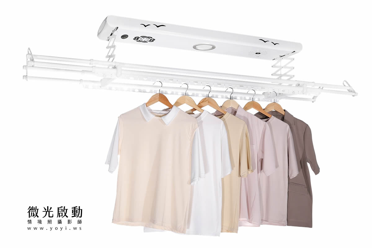電動曬衣架商品攝影｜掛衣殺菌罩多功能情境展示攝影｜HCG和成 27