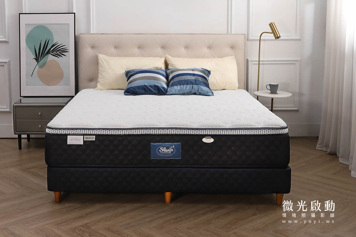 床墊家具攝影｜高支撐機能床墊與沙發明亮情境攝影｜睡眠王國 41