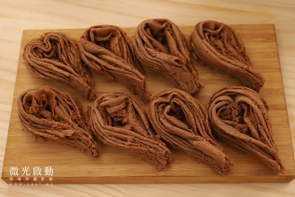 美食甜點攝影｜歐爸水滴蛋捲木質調美味情境攝影｜歐爸 3