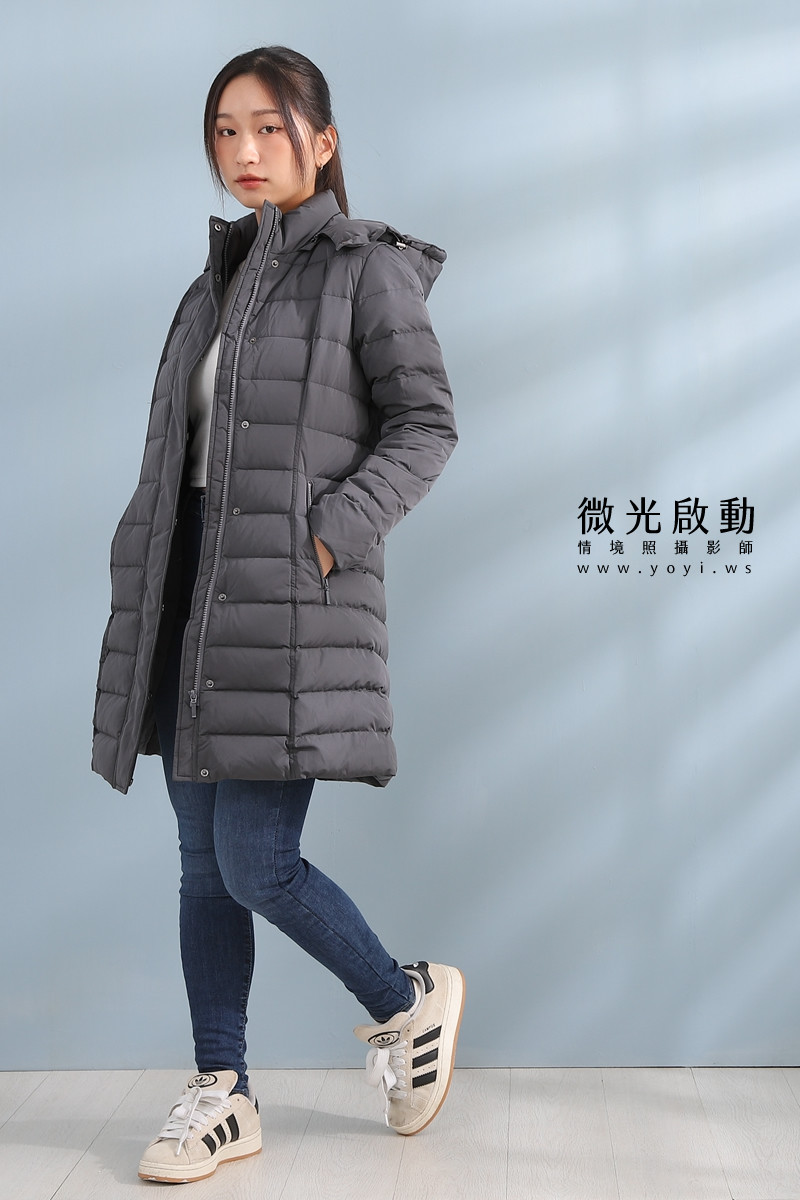 羽絨外套攝影｜合隆羽藏女款保暖羽絨外套棚拍特寫｜合隆羽藏 17