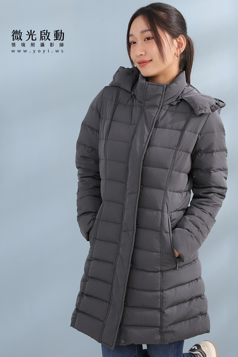 羽絨外套攝影｜合隆羽藏女款保暖羽絨外套棚拍特寫｜合隆羽藏 19