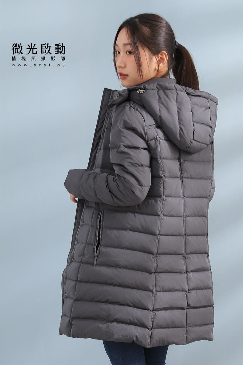 羽絨外套攝影｜合隆羽藏女款保暖羽絨外套棚拍特寫｜合隆羽藏 27
