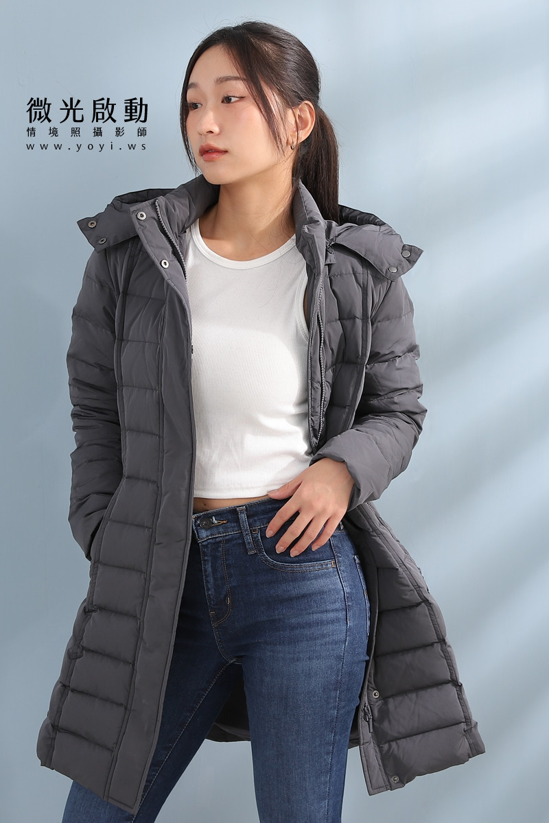羽絨外套攝影｜合隆羽藏女款保暖羽絨外套棚拍特寫｜合隆羽藏 29