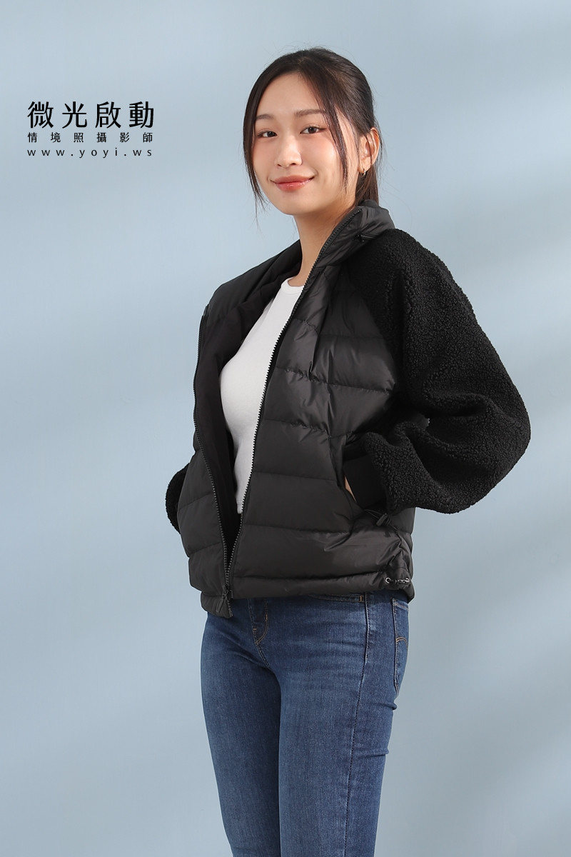 羽絨外套攝影｜合隆羽藏女款保暖羽絨外套棚拍特寫｜合隆羽藏 33