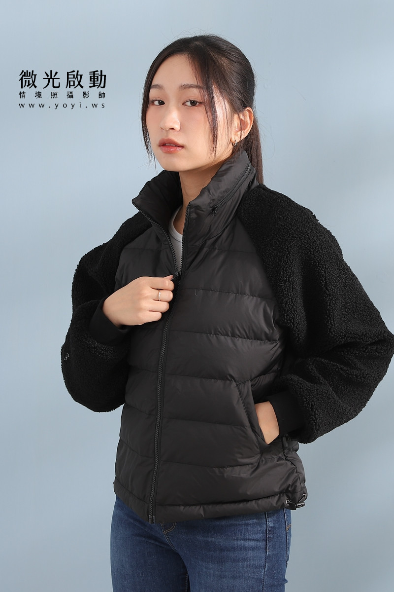 羽絨外套攝影｜合隆羽藏女款保暖羽絨外套棚拍特寫｜合隆羽藏 39