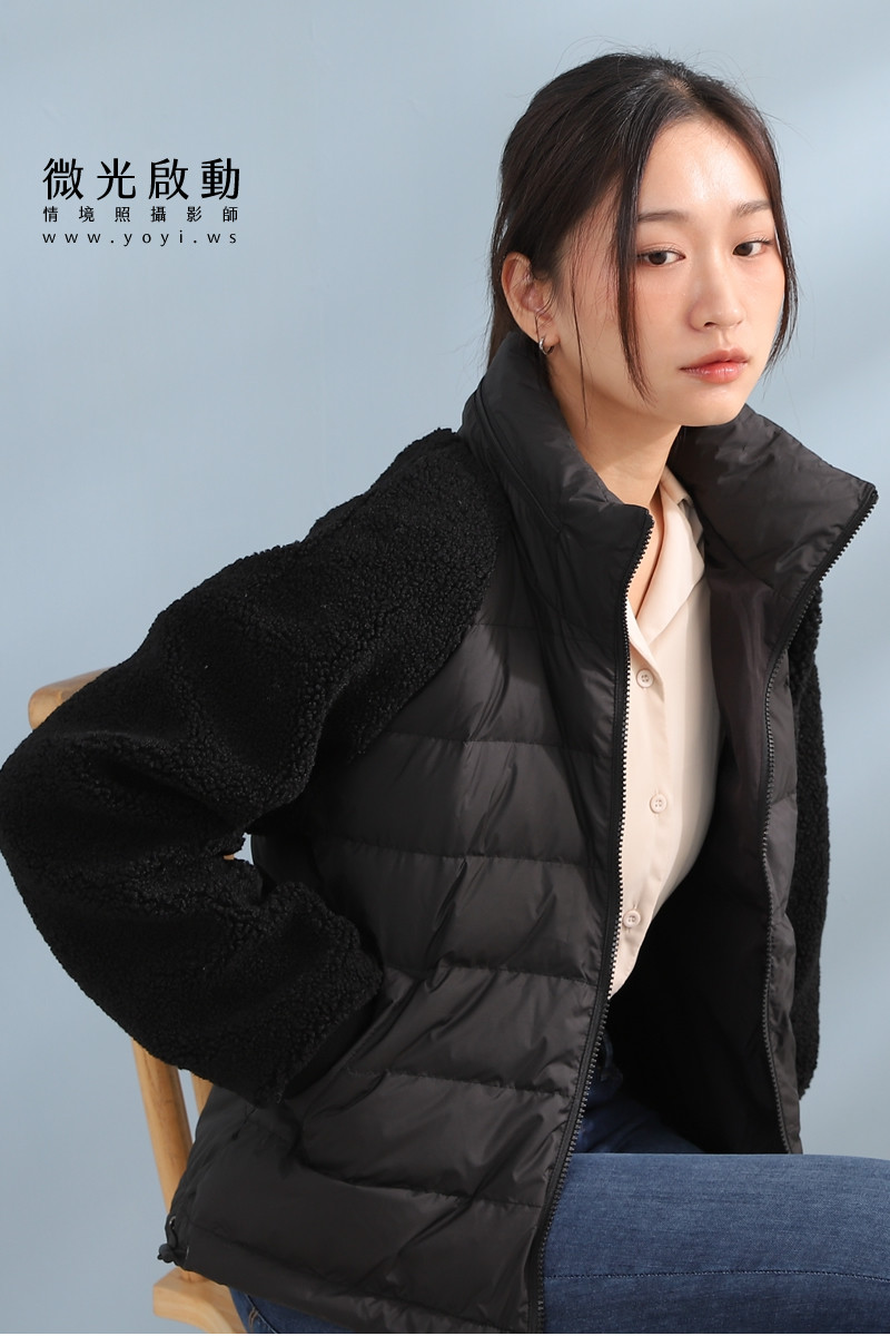 羽絨外套攝影｜合隆羽藏女款保暖羽絨外套棚拍特寫｜合隆羽藏 41
