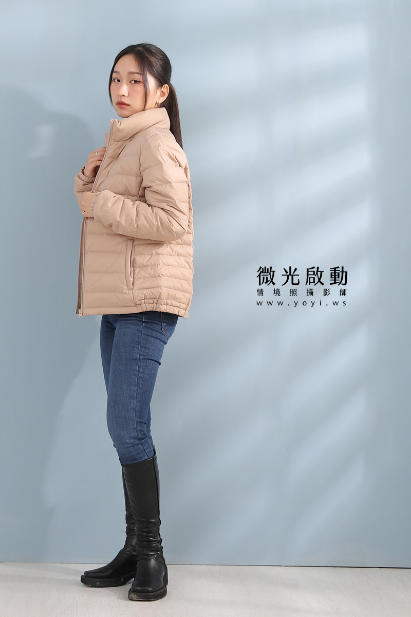 羽絨外套攝影｜合隆羽藏女款保暖羽絨外套棚拍特寫｜合隆羽藏 45