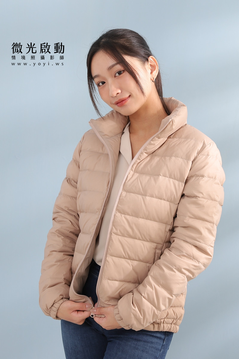 羽絨外套攝影｜合隆羽藏女款保暖羽絨外套棚拍特寫｜合隆羽藏 49