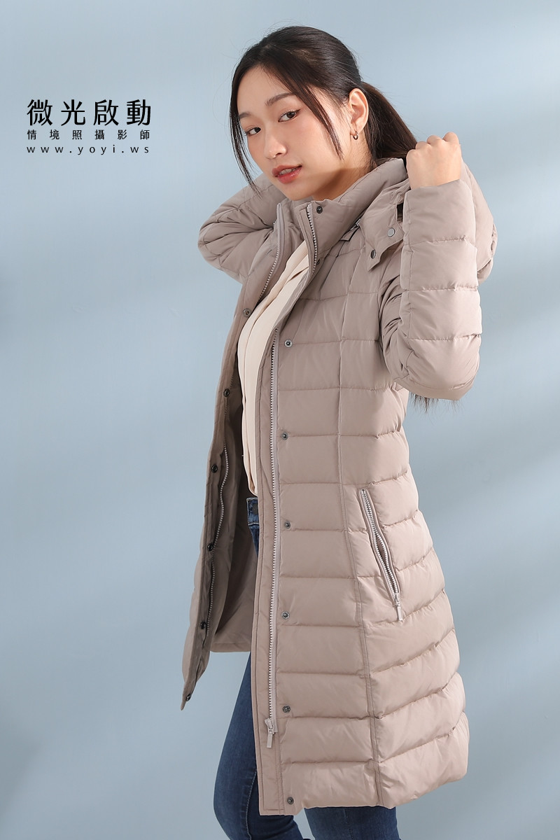 羽絨外套攝影｜合隆羽藏女款保暖羽絨外套棚拍特寫｜合隆羽藏 53