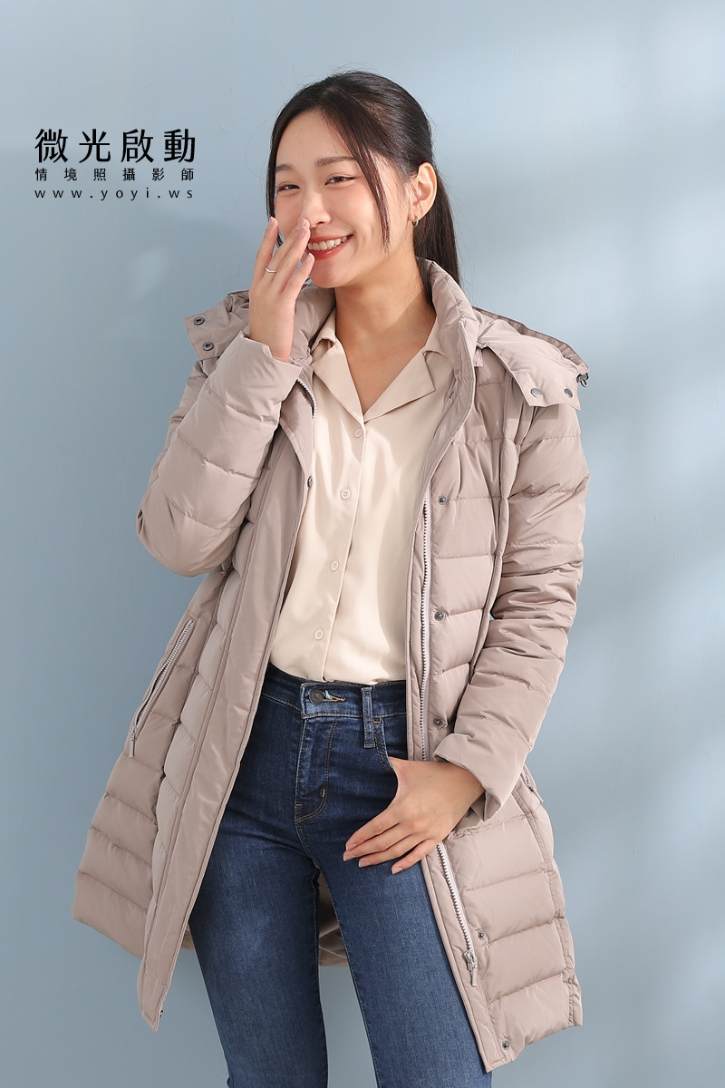羽絨外套攝影｜合隆羽藏女款保暖羽絨外套棚拍特寫｜合隆羽藏 55
