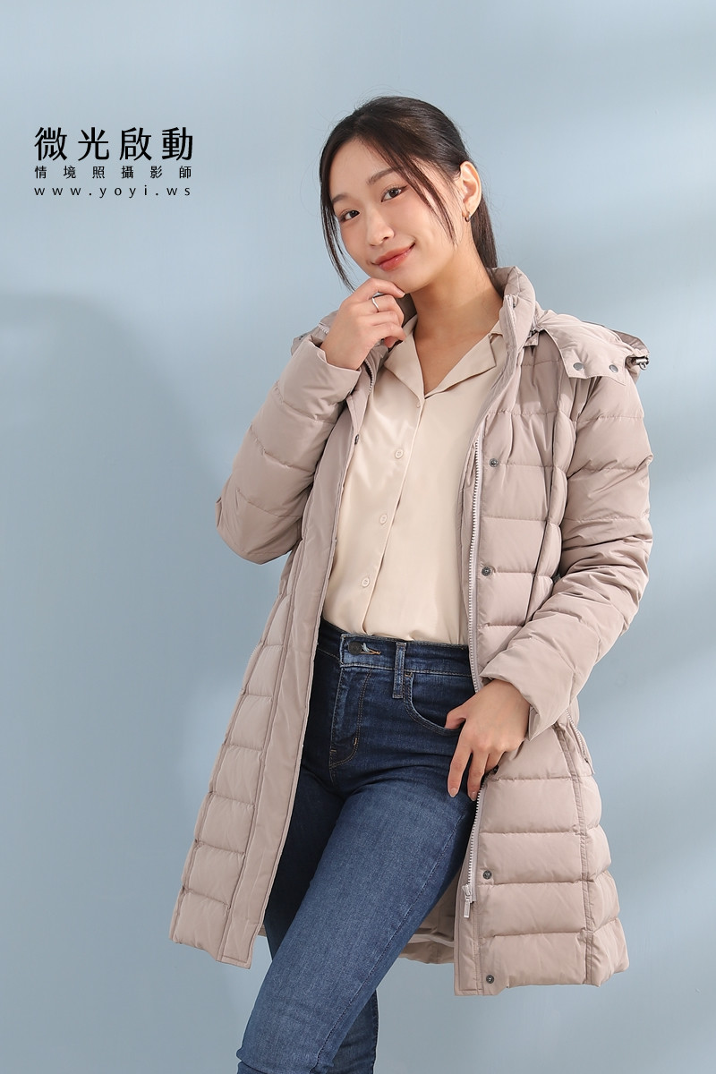 羽絨外套攝影｜合隆羽藏女款保暖羽絨外套棚拍特寫｜合隆羽藏 57