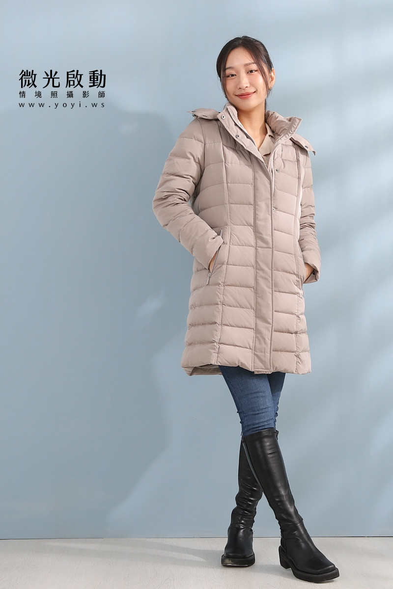 羽絨外套攝影｜合隆羽藏女款保暖羽絨外套棚拍特寫｜合隆羽藏 61