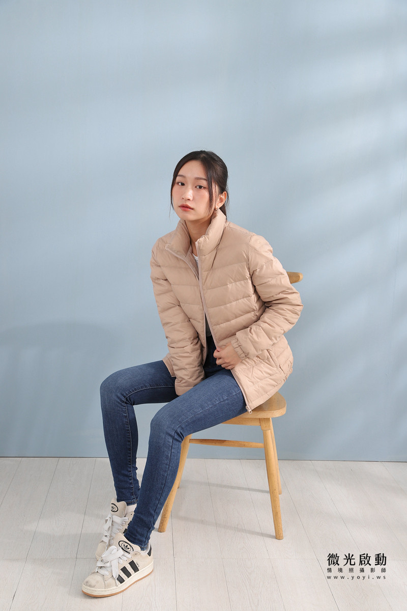 服飾商品攝影｜合隆羽藏男女情侶款羽絨衣模特兒棚拍｜合隆羽藏 1