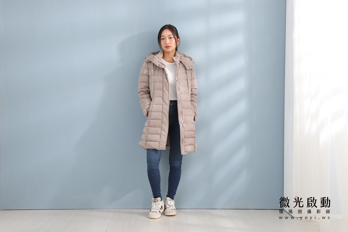 服飾商品攝影｜合隆羽藏男女情侶款羽絨衣模特兒棚拍｜合隆羽藏 3