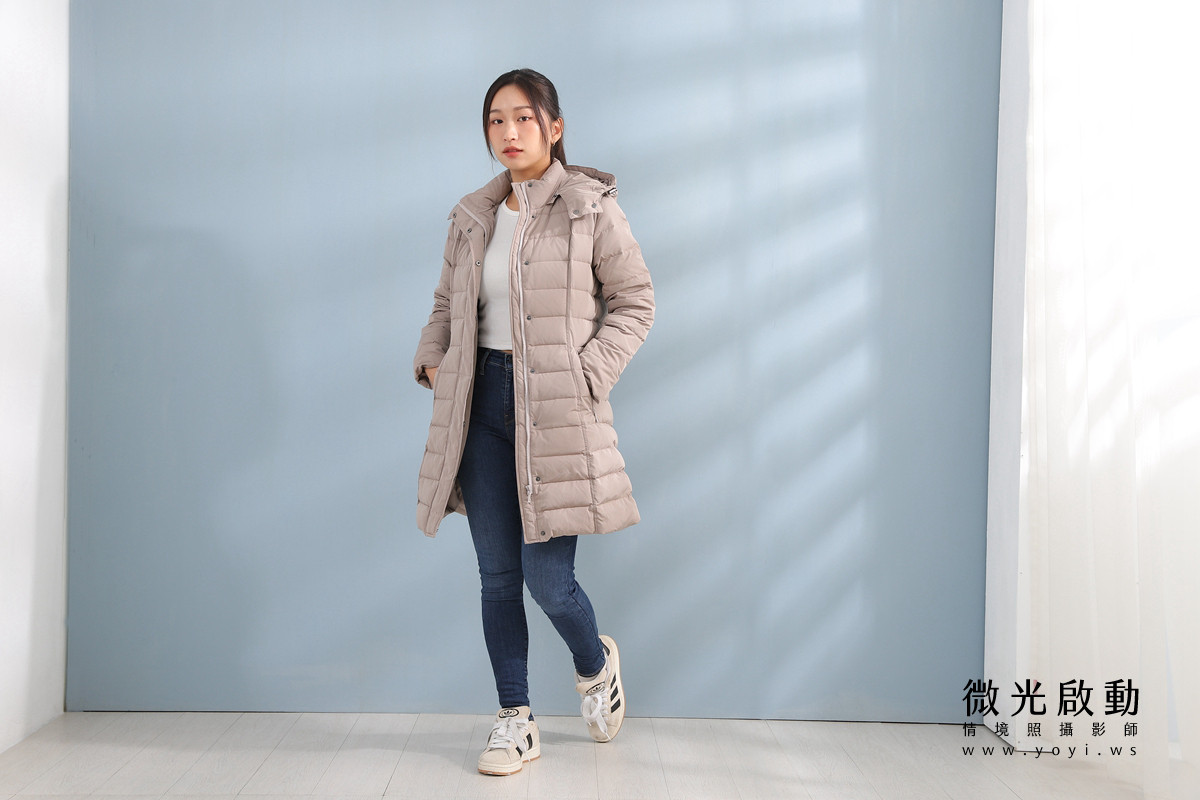 服飾商品攝影｜合隆羽藏男女情侶款羽絨衣模特兒棚拍｜合隆羽藏 5